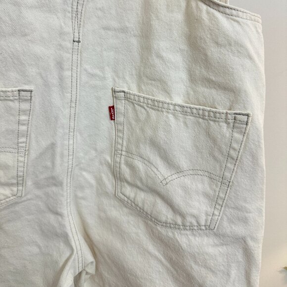 LEVI'S Denim Utility Shortalls in Wash Truth Slip Size Medium - Picture 7 of 11